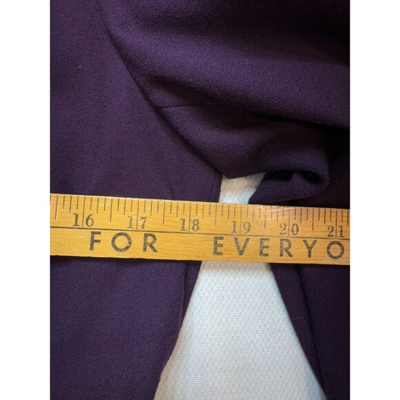 En Avance Women's Rayon Pant Suit Set Three Button Blazer Size 8 Purple - Picture 11 of 16